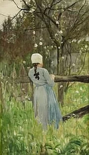 Ragazza allo steccato